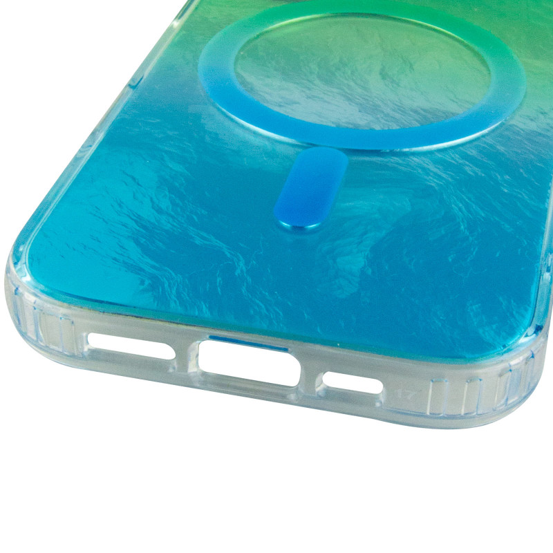 Купити Чохол TPU Shiny Mountain Magnetic Fit на Apple iPhone 17 (6.3") (Green / Blue) на vchehle.ua