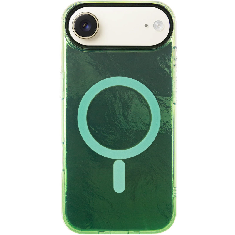 Фото Чехол TPU Shiny Mountain (MagFit) для Apple iPhone 17 Air (6.5") (Green) на vchehle.ua