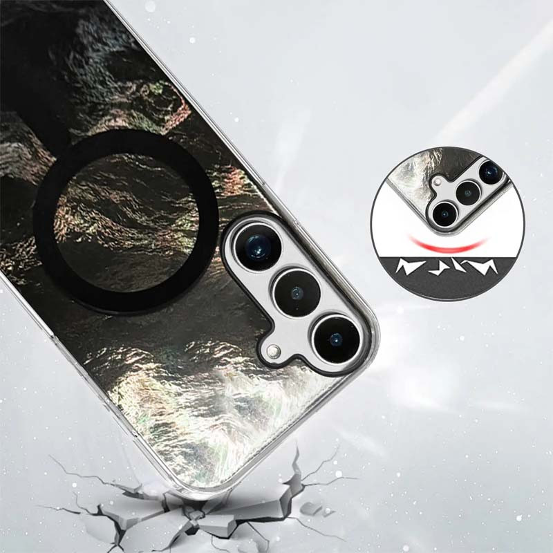 Фото Чехол TPU Shiny Mountain (MagFit) для Samsung Galaxy S24 FE (Black) на vchehle.ua