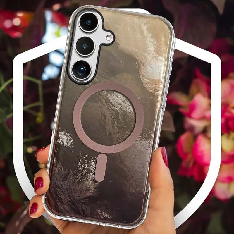 Фото Чехол TPU Shiny Mountain (MagFit) для Samsung Galaxy S25 FE (Chocolate) в магазине vchehle.ua