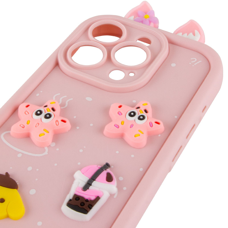 Чехол TPU Toys Case with Ears для Apple iPhone 13 Pro Max (6.7") (Light Pink) в магазине vchehle.ua