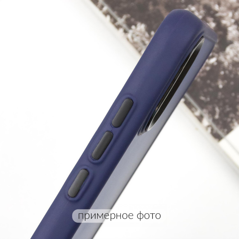 Чехол TPU+PC Lyon Frosted для Oppo A60 4G (Navy Blue) в магазине vchehle.ua