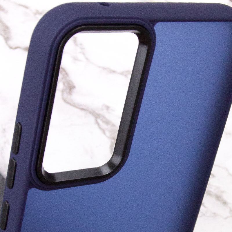 Купить Чехол TPU+PC Lyon Frosted для Xiaomi Redmi Note 13 Pro 4G / Poco M6 Pro 4G/Note 14S (Navy Blue) на vchehle.ua
