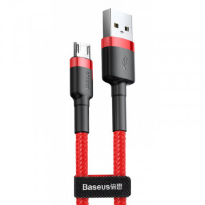 Дата кабель Baseus Cafule USB to MicroUSB Cable 2.4A (1m) (CAMKLF-B)