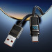 Замовити Дата кабель Hoco U137 Line with display USB to Type-C 5A/66W (1.2m) (Black) на vchehle.ua