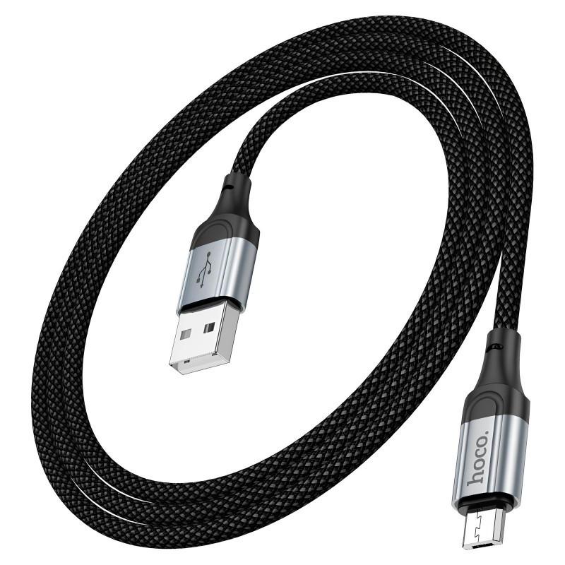 Купити Дата кабель Hoco X102 Fresh USB to MicroUSB (1m) (Black) на vchehle.ua