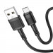 Фото Дата кабель Hoco X83 Victory USB to MicroUSB (1m) (Black) на vchehle.ua