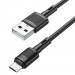 Фото Дата кабель Hoco X83 Victory USB to MicroUSB (1m) (Black) в маназині vchehle.ua