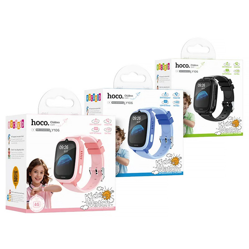 Фото Дитячий cмарт-годинник Hoco Y106 4G with call function на vchehle.ua
