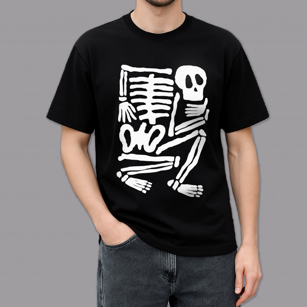 Фото Футболка чорна Boxed Sceleton на vchehle.ua