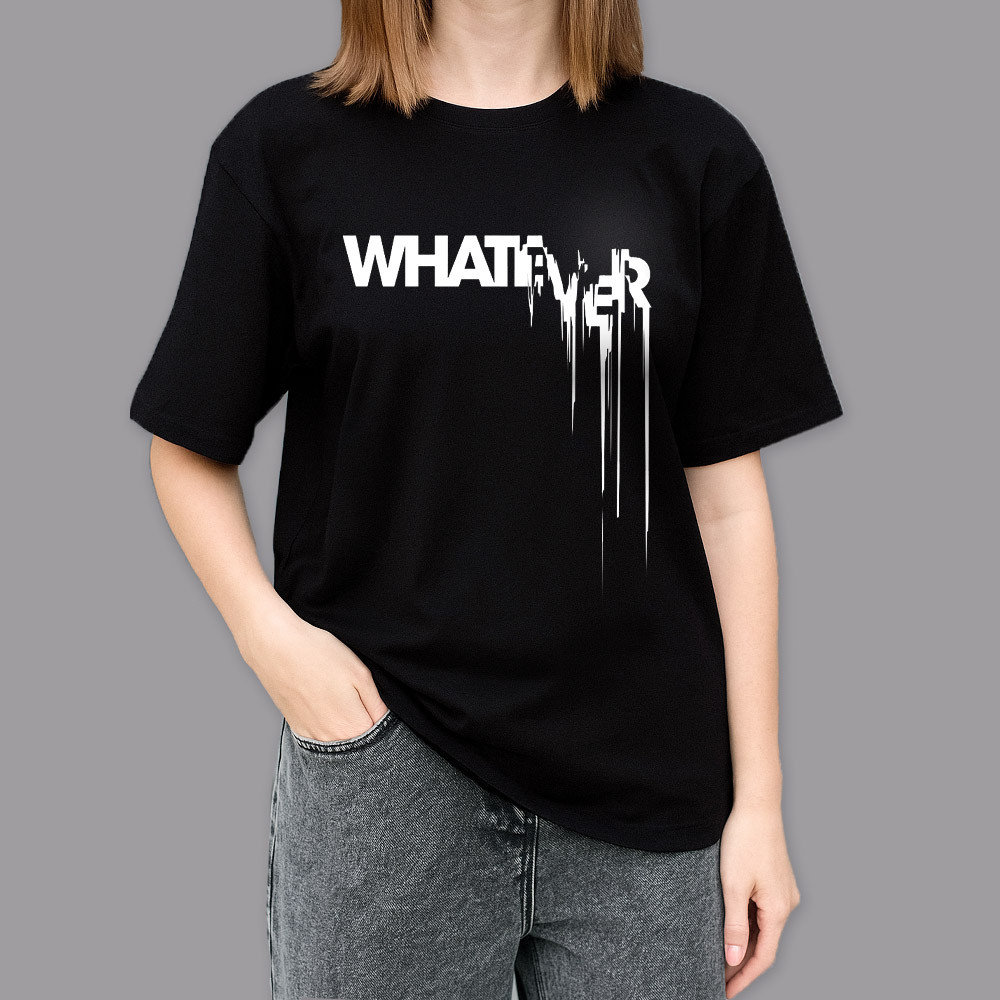 Фото Футболка черная Whatever на vchehle.ua
