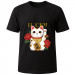 Футболка чорна Lucky cat (L)