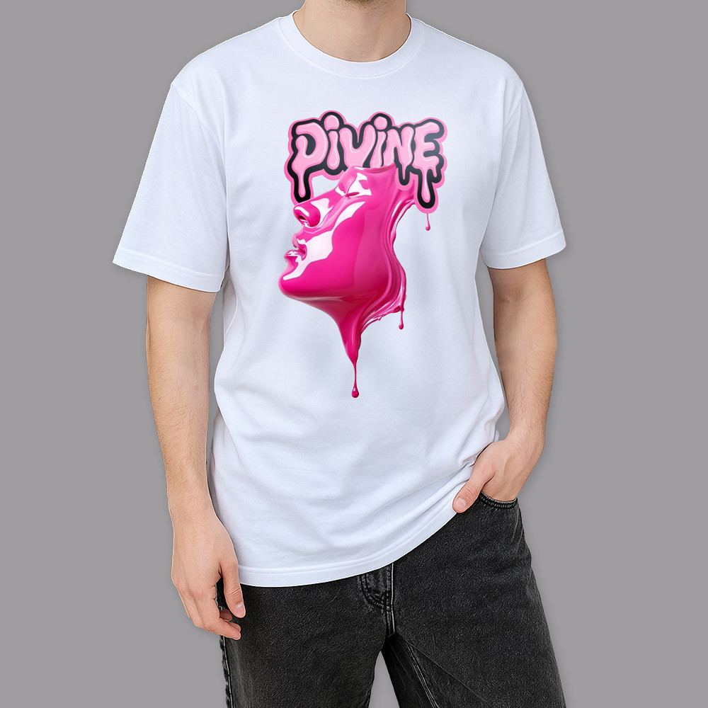 Фото Футболка белая Pink liquid face в магазине vchehle.ua
