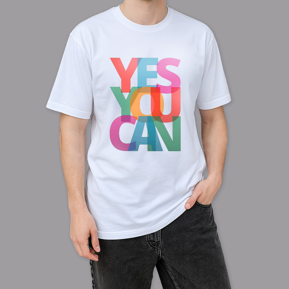 Фото Футболка біла Yes you can на vchehle.ua