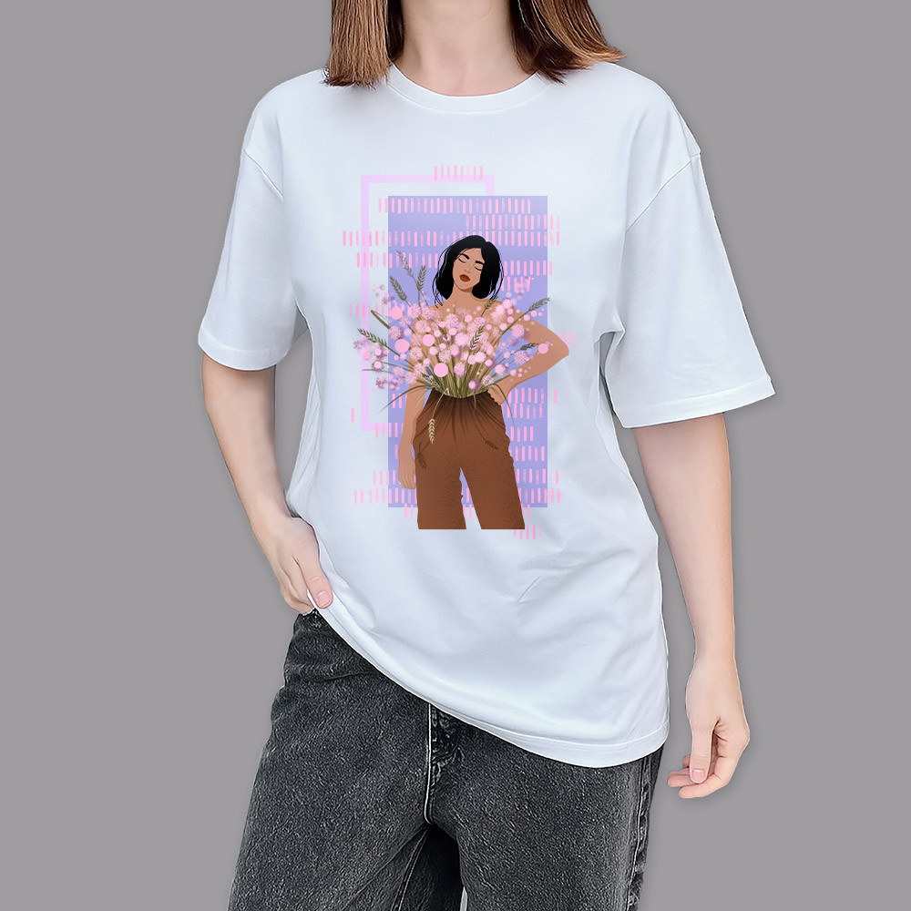 Фото Футболка белая Flower pants на vchehle.ua