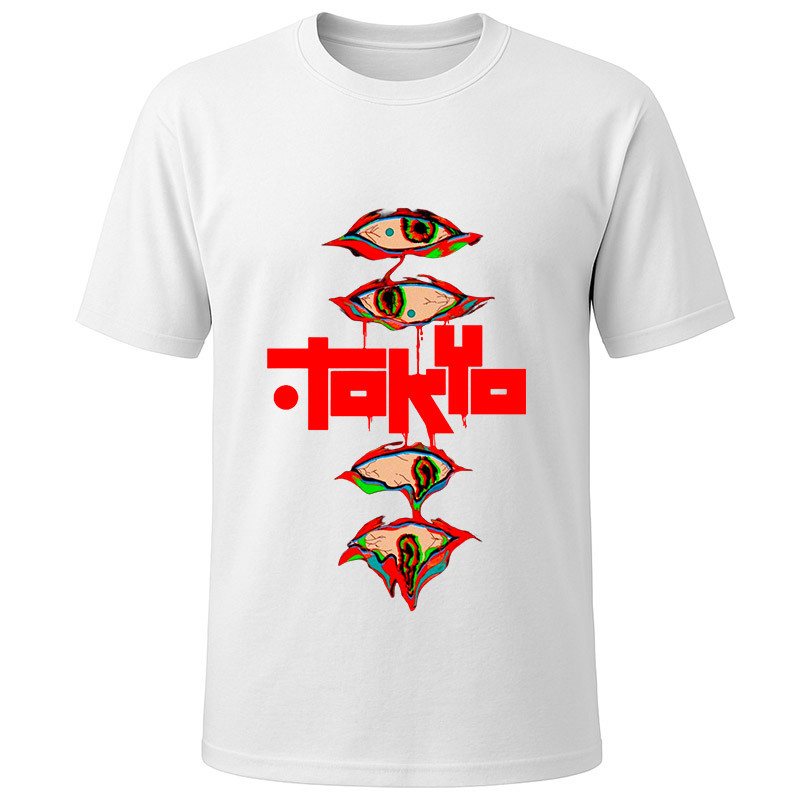 Футболка біла Toxic eyes (M)