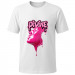 Футболка біла Pink liquid face (XXL)