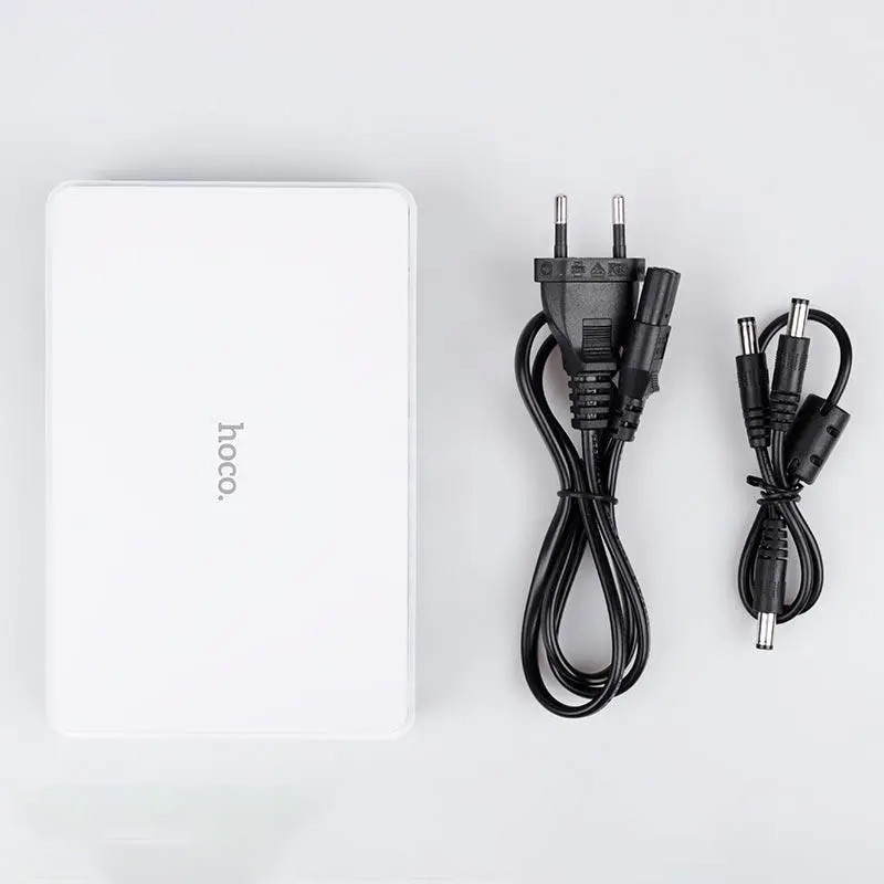 Заказать Источник бесперебойного питания Hoco DB25 Plus Smart Mini UPS для роутеров 5V/9V/12V 10000 mAh (White) на vchehle.ua