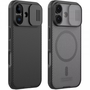 Карбоновая накладка Nillkin CamShield Pro Magnetic для Apple iPhone 17 (6.3")