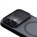 Карбоновая накладка Nillkin CamShield Pro Magnetic для Apple iPhone 17 (6.3") (Transparent black) в магазине vchehle.ua