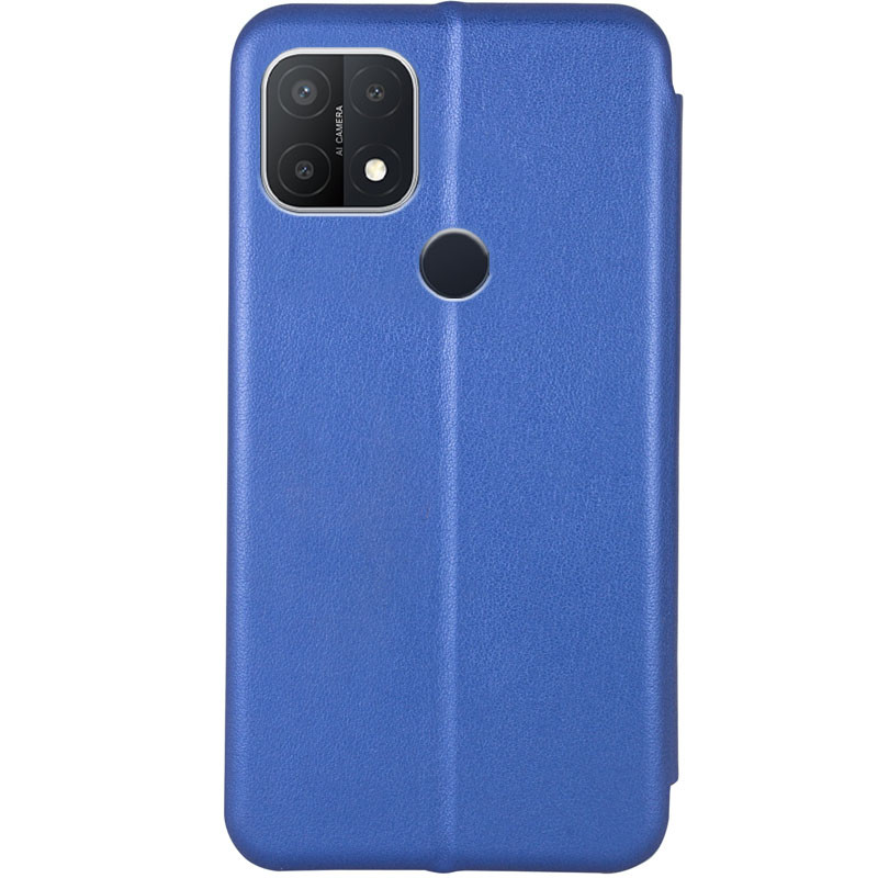 Фото Кожаный чехол-книжка Classy для Oppo A15s / A15 (Синий) на vchehle.ua