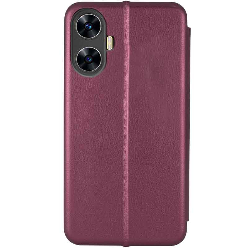 Фото Шкіряний чохол-книжка Classy на Realme C55 (Бордовий) на vchehle.ua
