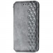 Шкіряний чохол-книжка GETMAN Cubic (PU) на Samsung Galaxy A21s (Сірий)