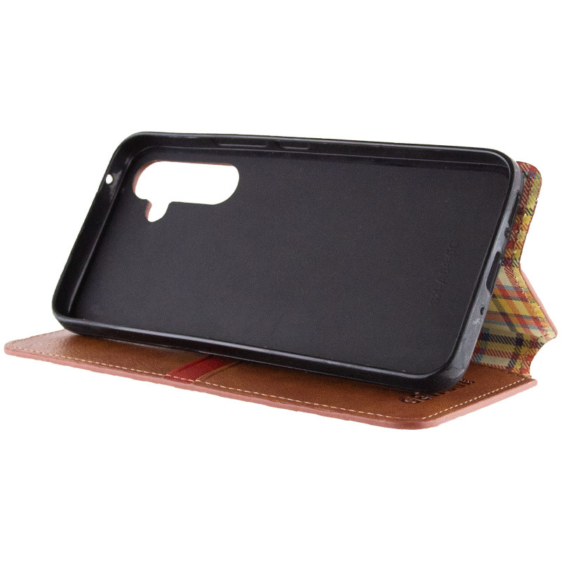 Заказать Кожаный чехол-книжка GETMAN Cubic (PU) для Samsung Galaxy A36 5G / A56 5G (Коричневый) на vchehle.ua