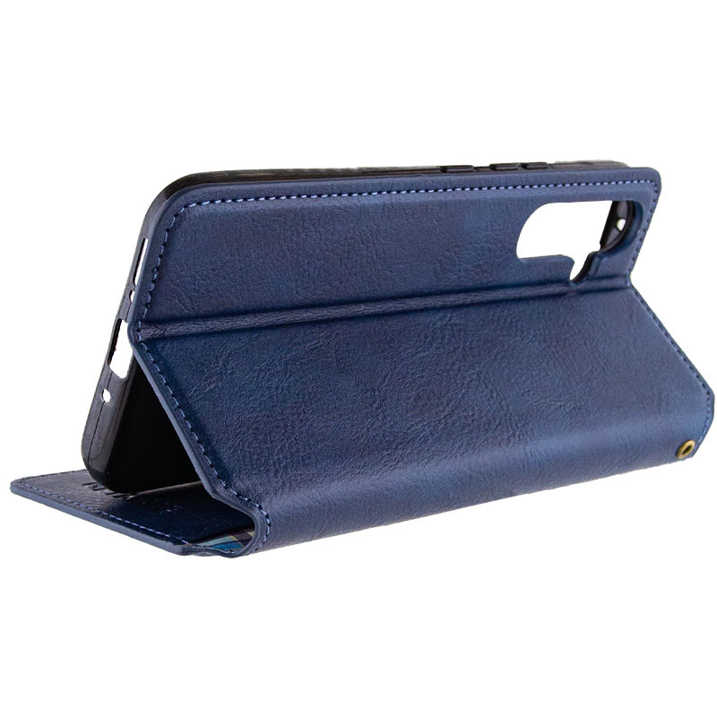 Фото Кожаный чехол-книжка GETMAN Cubic (PU) для Samsung Galaxy A36 5G / A56 5G (Синий) в магазине vchehle.ua