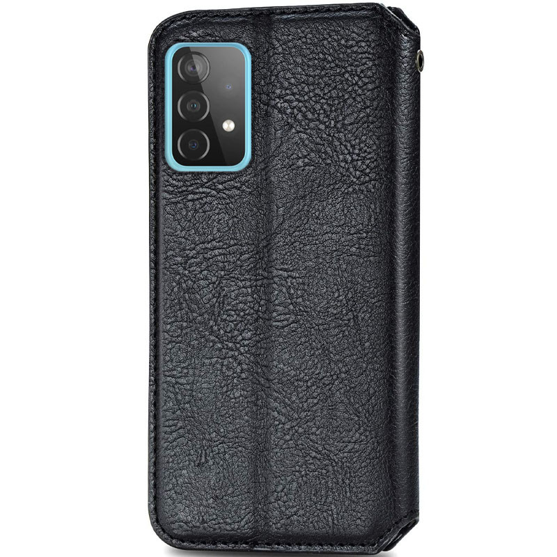 Фото Шкіряний чохол-книжка GETMAN Cubic (PU) на Samsung Galaxy A52 4G / A52 5G / A52s (Чорний) на vchehle.ua