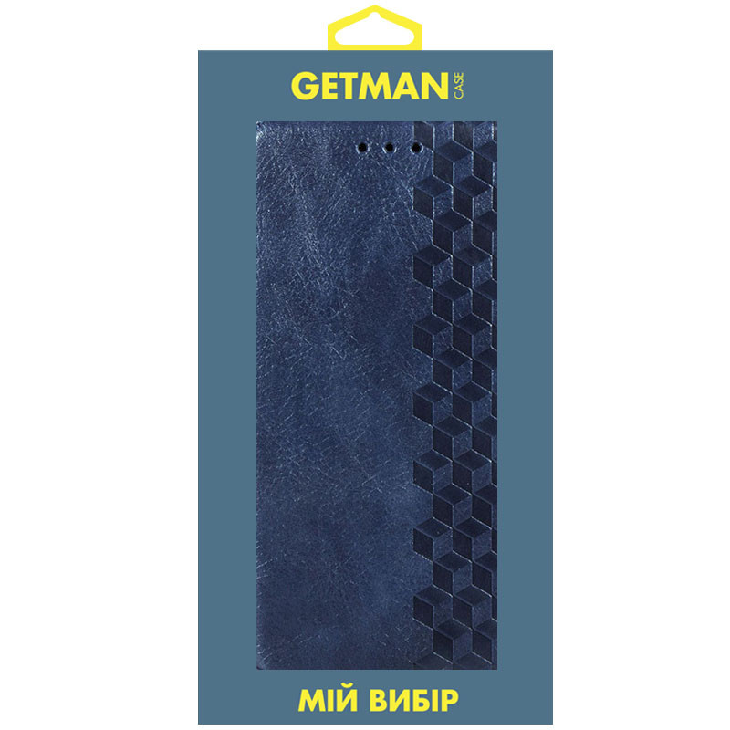Фото Шкіряний чохол-книжка GETMAN Cubic (PU) на Xiaomi 11T / 11T Pro (Синій) в маназині vchehle.ua