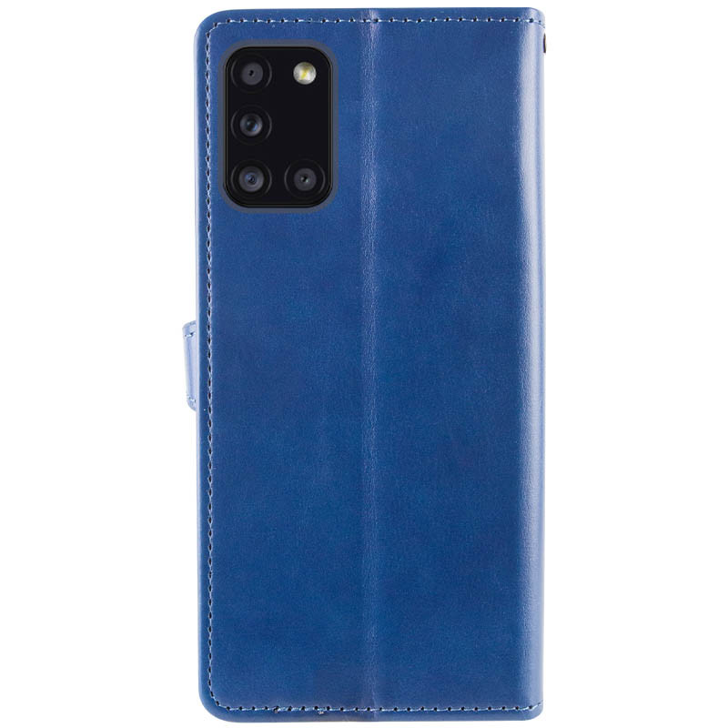 Купити Шкіряний чохол-книжка GETMAN Gallant (PU) для Samsung Galaxy A31 (Синій) на vchehle.ua