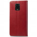 Кожаный чехол-книжка GETMAN Gallant (PU) для Xiaomi Redmi Note 9s / Note 9 Pro / Note 9 Pro Max (Красный) в магазине vchehle.ua