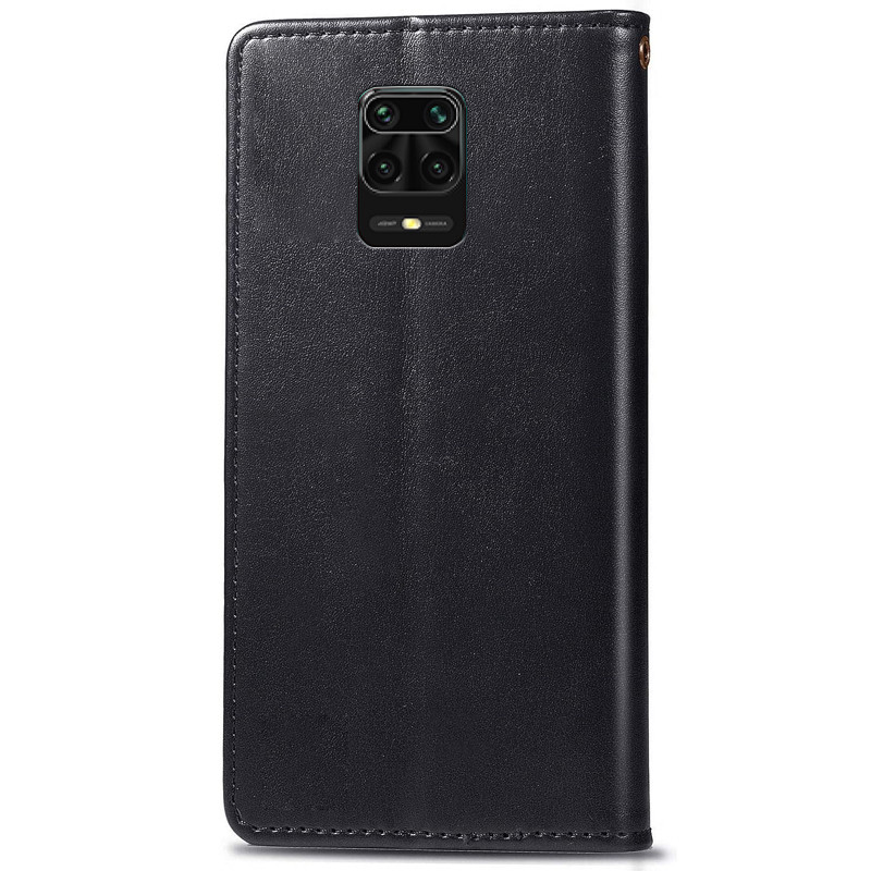 Кожаный чехол-книжка GETMAN Gallant (PU) для Xiaomi Redmi Note 9s / Note 9 Pro / Note 9 Pro Max (Черный) в магазине vchehle.ua