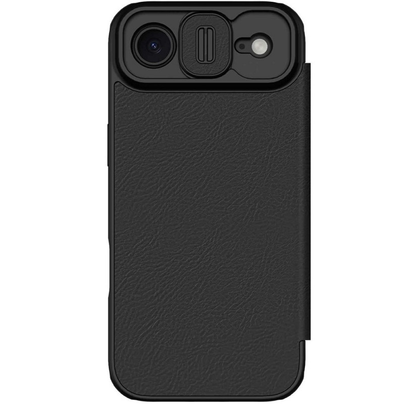 Фото Кожаный чехол-книжка Nillkin Qin Pro Camshield для Apple iPhone 17 Air (6.5") (Black) в магазине vchehle.ua