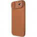 Кожаный чехол-книжка Nillkin Qin Pro Camshield для Apple iPhone 17 Air (6.5") (Brown)