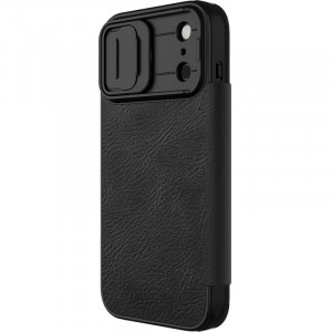 Кожаный чехол-книжка Nillkin Qin Pro Camshield для Apple iPhone 17 Pro (6.3")