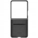 Фото Шкіряний чохол Leather Case (AAA) на Samsung Galaxy Z Flip5 (Black) в маназині vchehle.ua