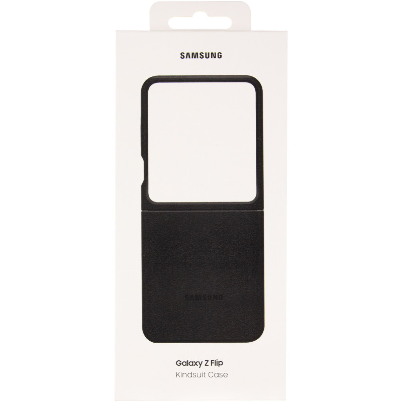 Купити Шкіряний чохол Leather Case (AAA) на Samsung Galaxy Z Flip5 (Black) на vchehle.ua
