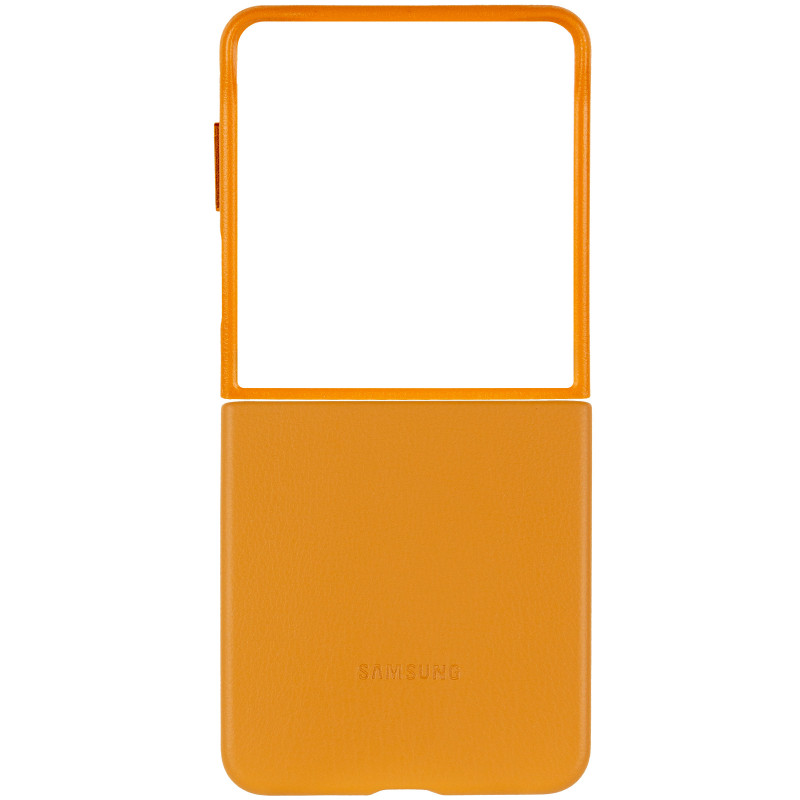 Купити Шкіряний чохол Leather Case (AAA) на Samsung Galaxy Z Flip5 (Brown) на vchehle.ua