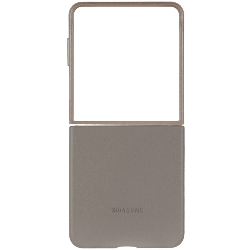 Замовити Шкіряний чохол Leather Case (AAA) на Samsung Galaxy Z Flip6 (Gray) на vchehle.ua