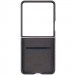 Фото Кожаный чехол Leather Case (AAA) для Samsung Galaxy Z Flip7 (Dark Gray) в магазине vchehle.ua