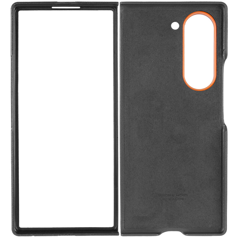 Фото Шкіряний чохол Leather Case (AAA) на Samsung Galaxy Z Fold6 (Black) в маназині vchehle.ua
