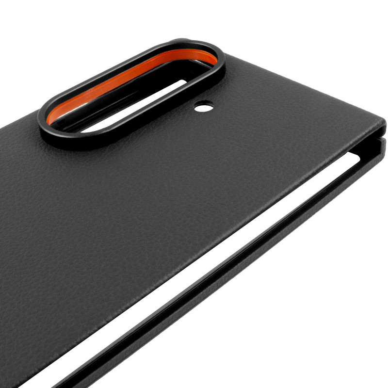 Купити Шкіряний чохол Leather Case (AAA) на Samsung Galaxy Z Fold6 (Black) на vchehle.ua