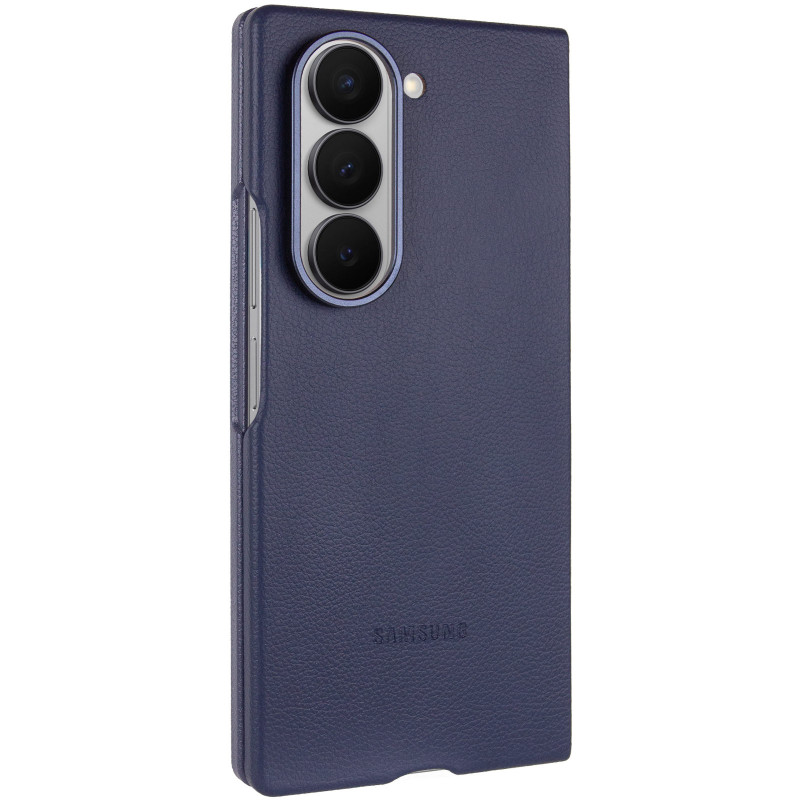 Шкіряний чохол Leather Case (AAA) на Samsung Galaxy Z Fold6 (Navy)