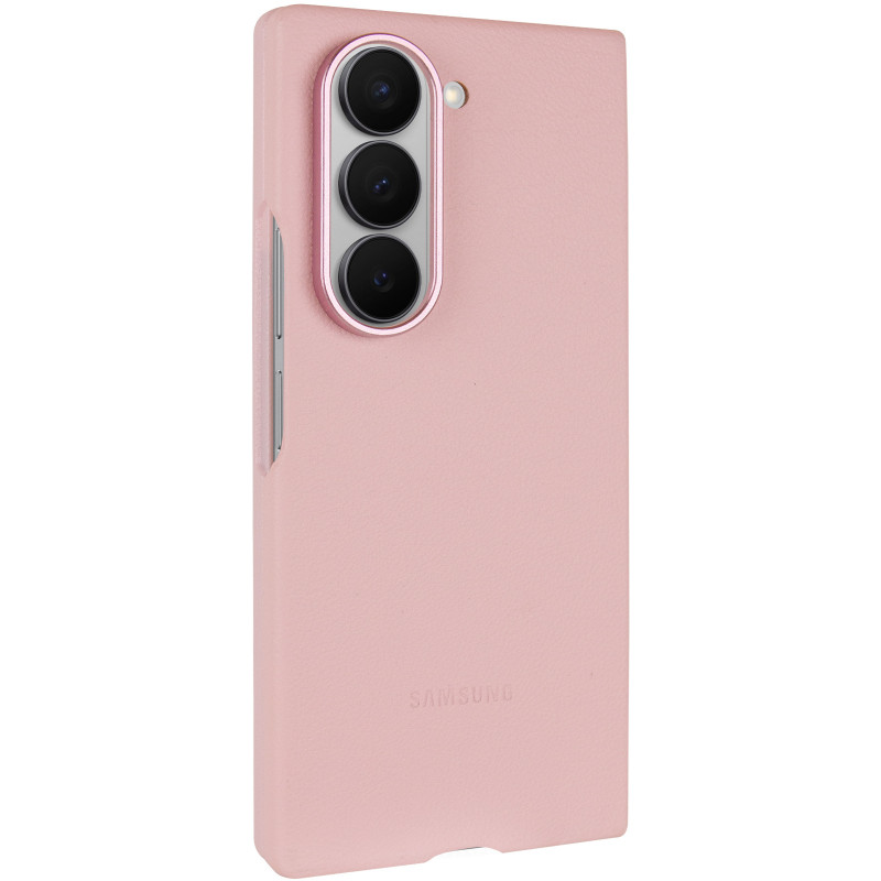 Шкіряний чохол Leather Case (AAA) на Samsung Galaxy Z Fold6 (Pink)