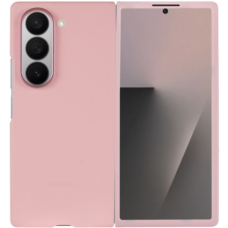 Фото Шкіряний чохол Leather Case (AAA) на Samsung Galaxy Z Fold6 (Pink) на vchehle.ua