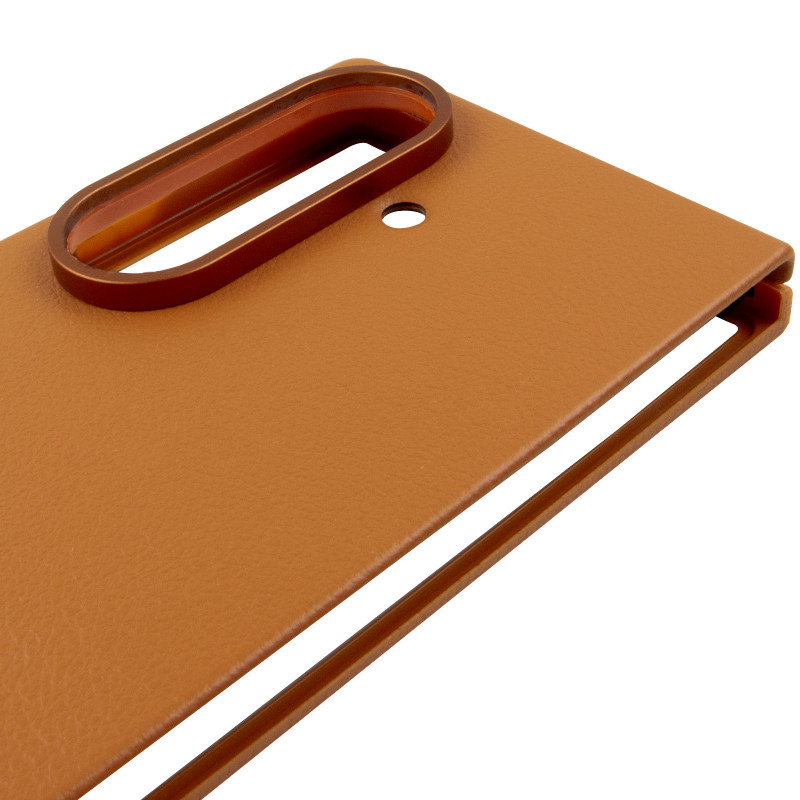 Купити Шкіряний чохол Leather Case (AAA) на Samsung Galaxy Z Fold6 (Tan) на vchehle.ua