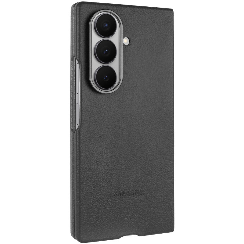 Кожаный чехол Leather Case (AAA) для Samsung Galaxy Z Fold7 (Black)
