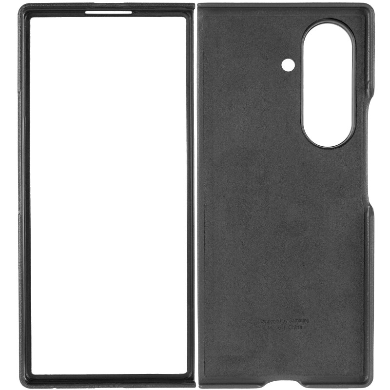 Кожаный чехол Leather Case (AAA) для Samsung Galaxy Z Fold7 (Black) в магазине vchehle.ua